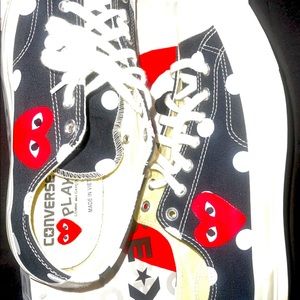 Comme de garçon converse, worn once , really was to big for me Sz men us 11
